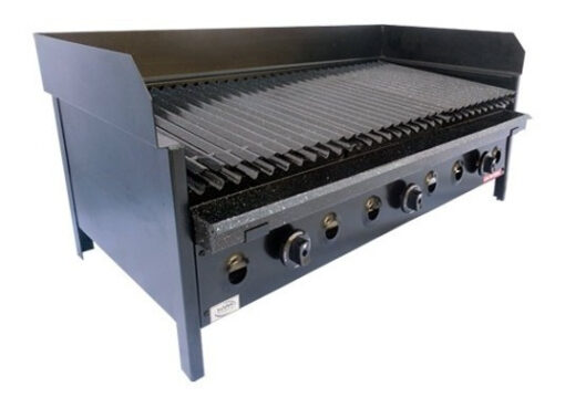 Parrilla A Gas Envasado Natural 100x60 Plancha Y Ahumador - Imagen 4