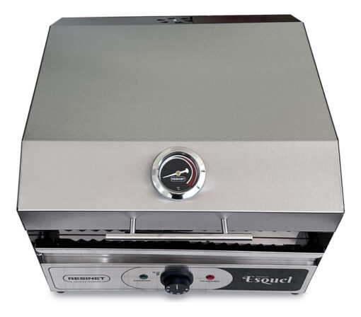 Parrilla Eléctrica Esquel 40x40 Acero + Base Balcón + Funda  Gris - Imagen 10