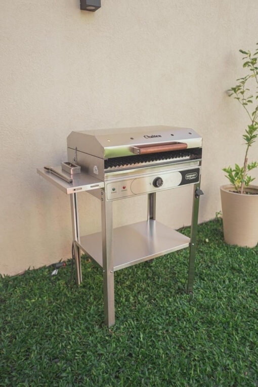 Parrilla Eléctrica Acero Inoxidable Y Base Cuadrada Resinet Plateado - Imagen 3