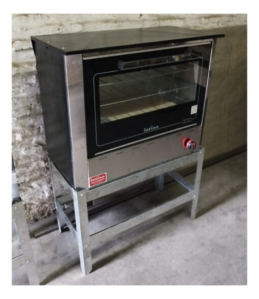 Horno Pizzero A Gas 6 Moldes Pizza Homologado + 3 Pizzeras Plateado - Imagen 4