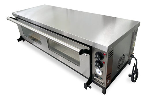 Horno Pizzero Eléctrico Piso Refractario 6 Moldes Venecia Color Gris - Imagen 4