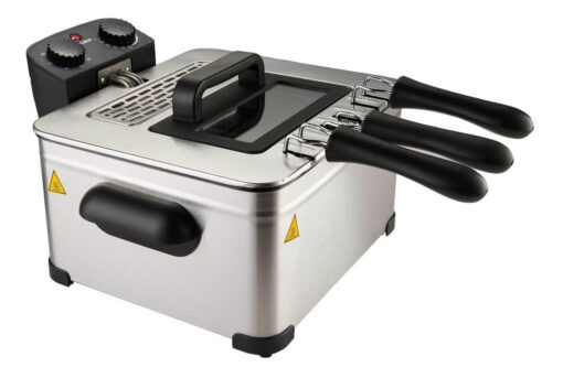 Freidora Eléctrica Sikla 4.5lts Acero Inoxidable 2000w Timer