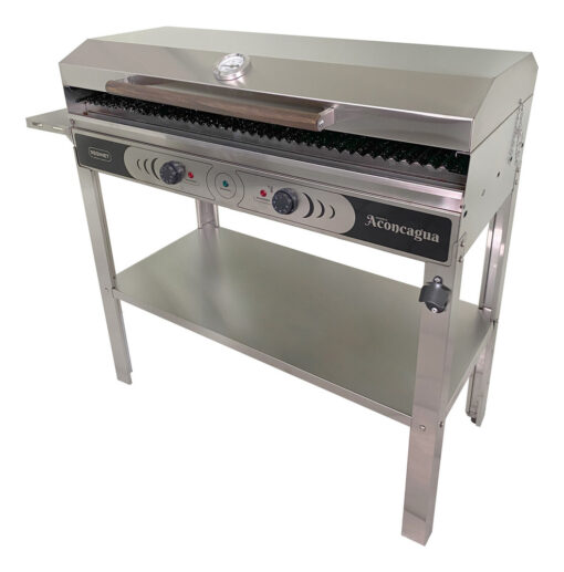 Parrilla Eléctrica Aconcagua 95x45 Tapa Base Funda Resinet Color Plateado - Imagen 5