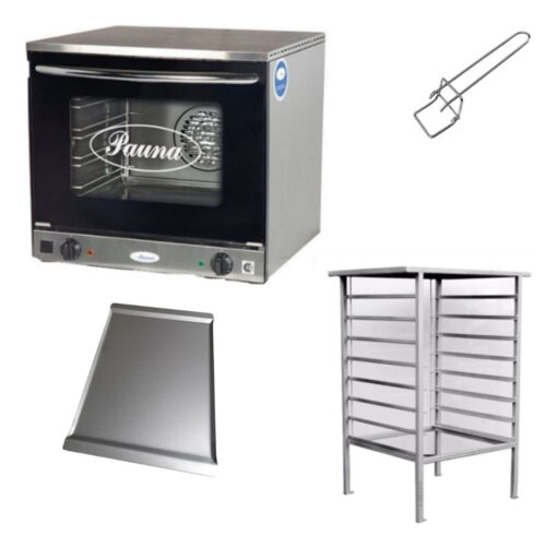 Horno Convector Pauna Beta 21 Latero + 4 Placas Pinza Regalo