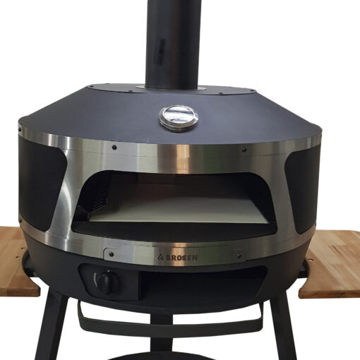 Horno Multifunción Pizzero Carne Dual Leña Carbón Y A Gas Negro - Imagen 3