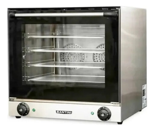 Horno Convector Santini Mc600 4 Bandejas + Base Con Ruedas Plateado - Imagen 3