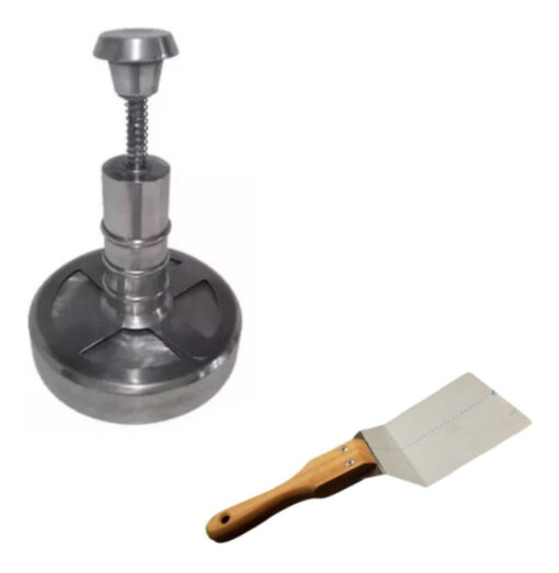 Combo Hamburguesera 12 Cm Aluminio + Smasher + Espatula - Imagen 6