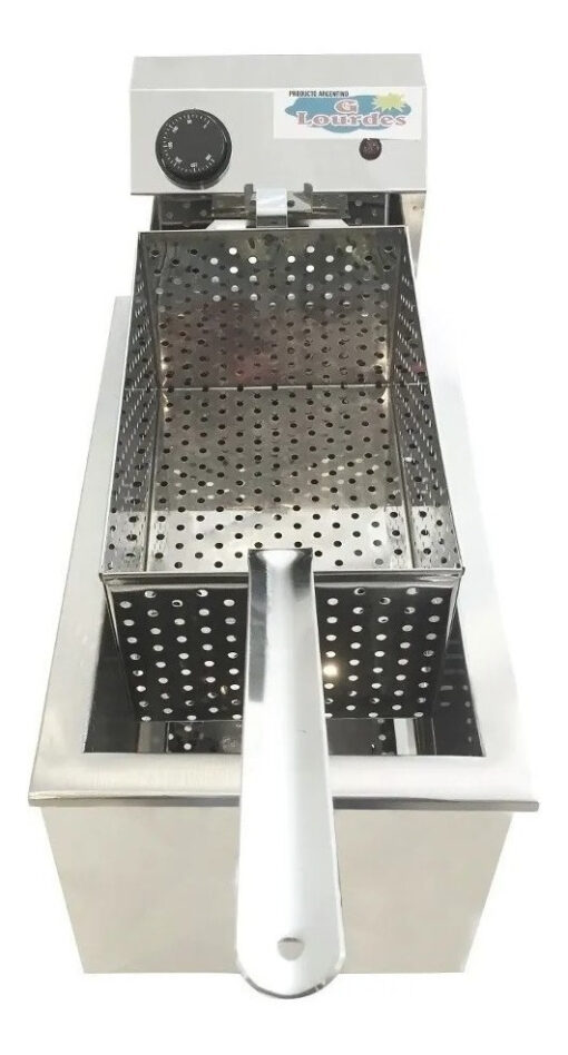 Freidora Industrial Lourdes Simple 8l Plata