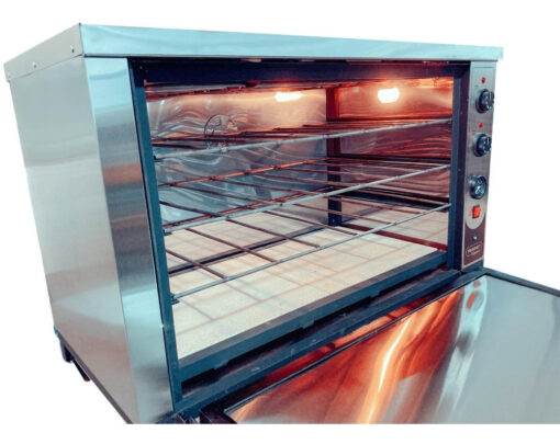 Horno Pizzero Eléctrico 8 Moldes Resinet Gratinador + Base - Imagen 7