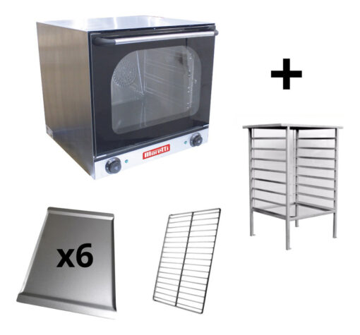 Horno Convector Moretti Deli C/6 Bandejas 2 Rejillas Y Base - Imagen 3