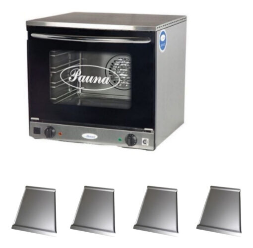 Horno Convector Eléctrico Pauna Beta 21 I C/4 Bandejas 44×32 Plateado - Imagen 3