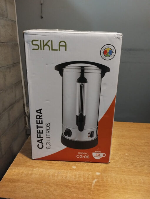 Caf De Filtro Comercial Sikla Cg-06 40 Pocillos Solo 1 Uso Plateado - Imagen 3