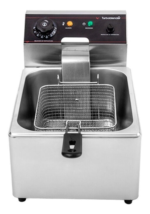 Freidora Eléctrica Comercial 6 Litros Turboblender Tb-fr6v1 Color Acero Inoxidable - Imagen 7