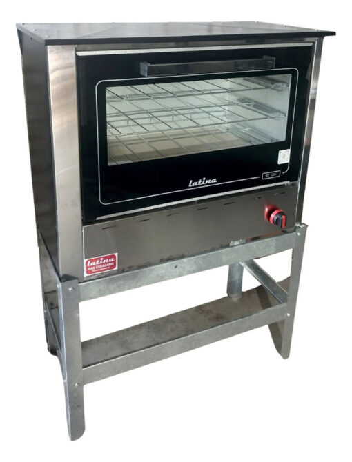 Horno Pizzero A Gas 6 Moldes Pizza Homologado + 3 Pizzeras Color Plateado - Imagen 4