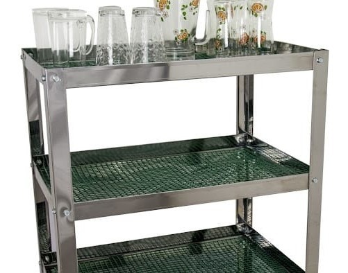 Vasera Gastronomica Escurridor Acero 60 X 40 Cm 3 Estantes - Imagen 6