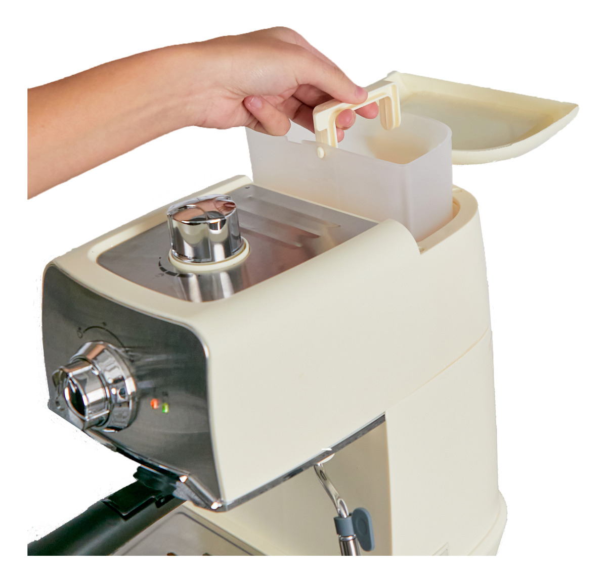 Cafetera Express Clasica Turboblender Con Espumador Color Plateado - Imagen 3