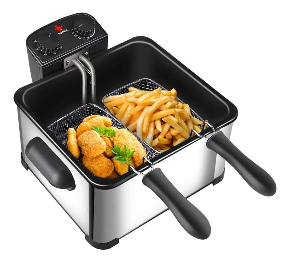 Freidora Eléctrica Sikla 4.5lts Acero Inoxidable 2000w Timer - Imagen 2