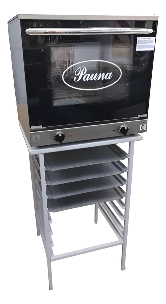 Horno Convector Pauna Beta 21 Latero + 8 Latas 2 Perforadas Plateado - Imagen 2