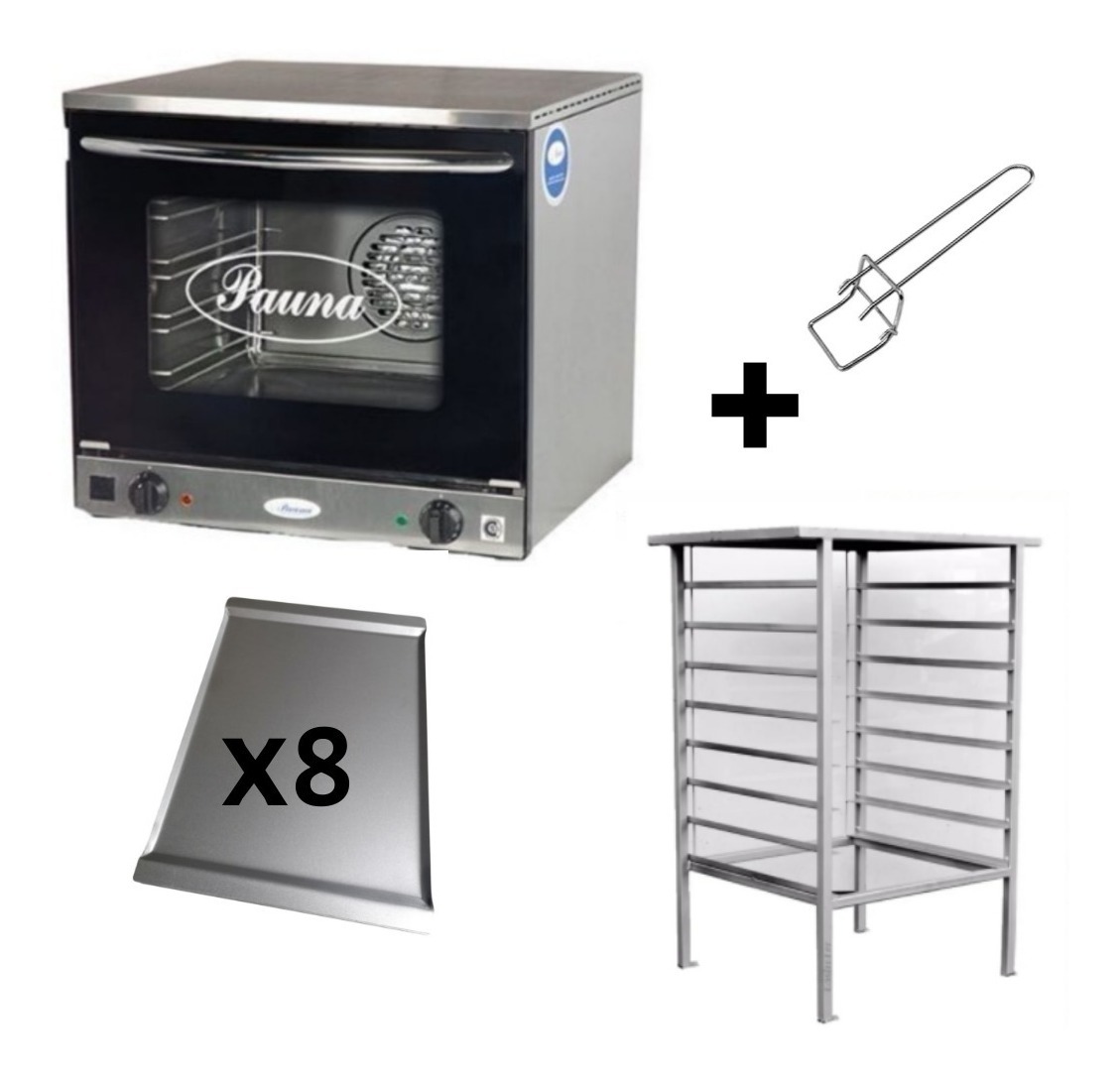 Horno Convector Pauna Beta 21 Latero + 8 Placas Pinza Regalo - Imagen 2