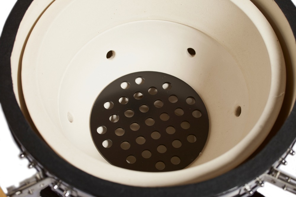 Parrilla Kamado Bbq Grill Kadu K23 Ahumador Ceramico Negro - Imagen 5