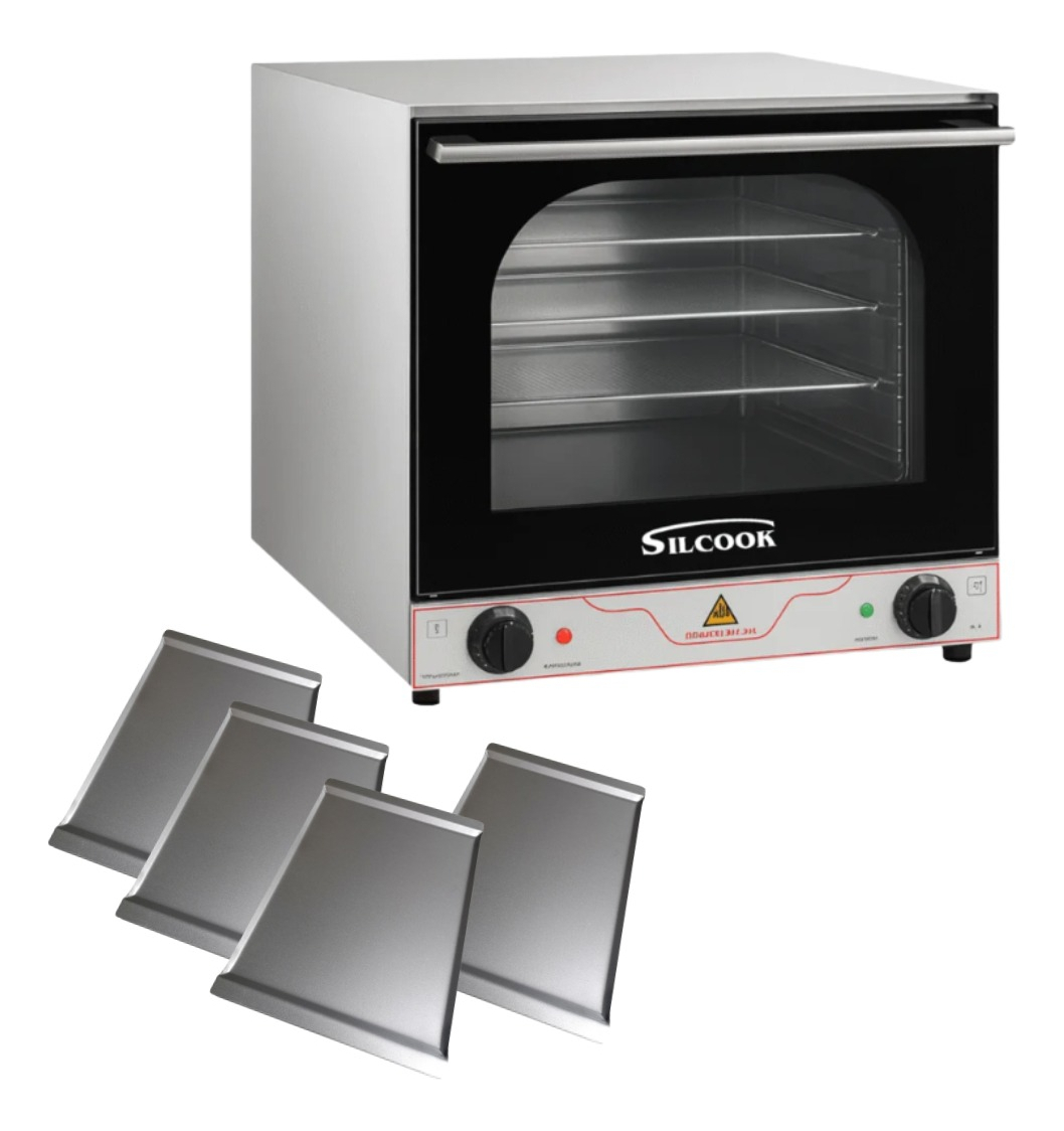 Horno Convector Silcook Fd1a 8 Bandejas 44x32 + Base Ruedas - Imagen 2