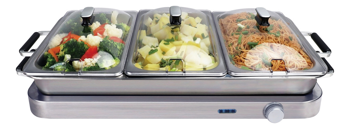 Buffetera Mantenedor Sikla Baño Maria 3 Bandejas - Imagen 3