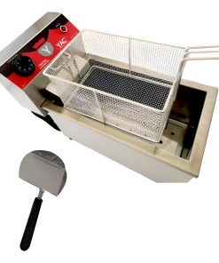 Freidora 8 Litros Eléctrica Aceite Agua Yac Regalo Pala Papa