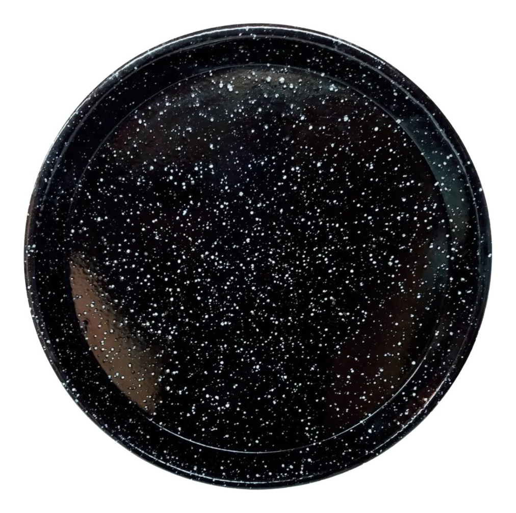 Pack 2 Pizzeras Enlozada Salpicada Molde Para Pizza 36 Promo - Imagen 2