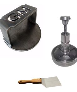 Combo Hamburguesera 12 Cm Aluminio + Smasher + Espatula