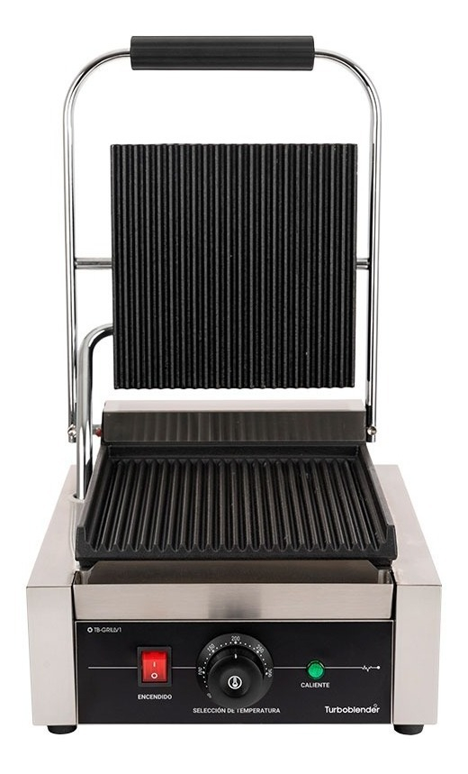 Plancha Doble Contacto Grill Panini Turboblender Tb-grillv1 Color Gris - Imagen 4