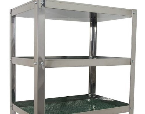 Vasera Gastronómica Escurridor 90x40 Cm 3 Estantes - Imagen 6