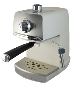 Cafetera Express Clasica Turboblender Con Espumador Color Plateado