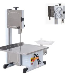 Sierra Sin Fin Carnicera Mesa Motor Y Picadora Carne + Hoja