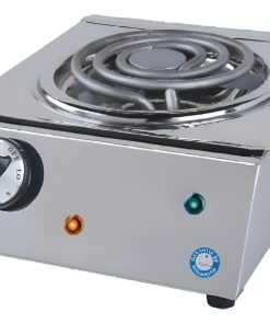 Anafe Industrial Eléctrico Simple Con Llave Máx Y Mín Anion Color Plateado