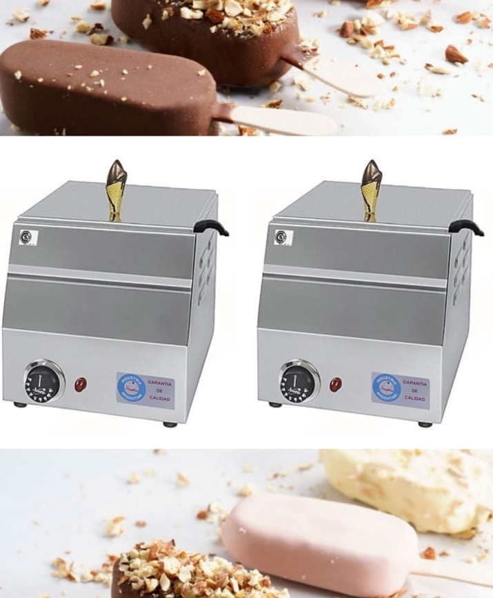 Bañadora Templadora Chocolate Boca Grande Anion Acero Inox - Imagen 2