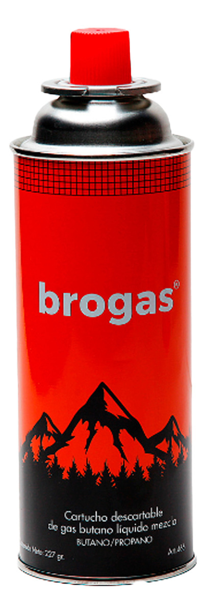 Pack 4 Cartucho Gas Butano Brogas 466-1 227gr Anafe Camping Pesca - Imagen 4