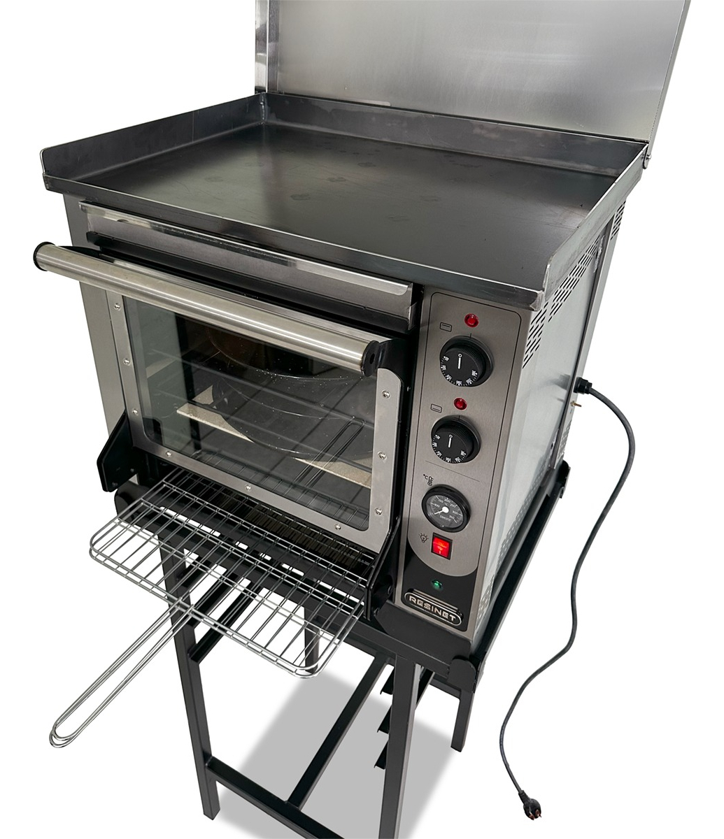 Horno Pizzero Eléctrico Múltiple Plancha Y Carlitero Resinet - Imagen 4