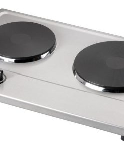 Anafe Eléctrico Empotrable 2 Hornallas Sikla Es3202 Acero