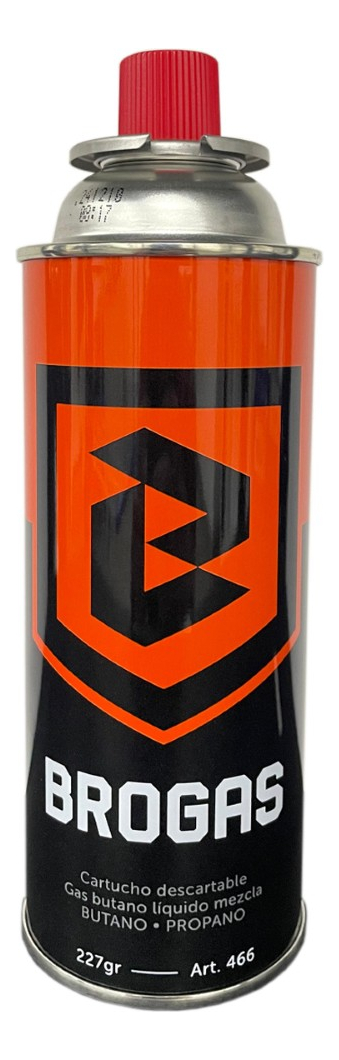 Pack 4 Cartucho Gas Butano Brogas 466-1 227gr Anafe Camping Pesca - Imagen 2