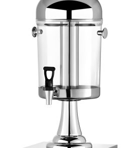 Dispenser De Jugos Y Agua 8 Lts Para Candy Bar Con Canilla Color Plateado