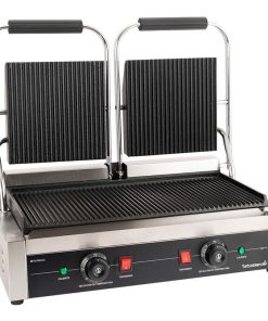 Plancha Doble Contacto Grill Panini Turboblender Tb-grillv2 Color Gris