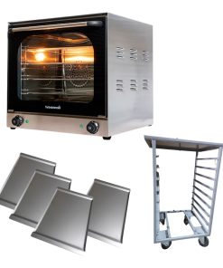 Horno Convector Turboblender C/ 4 Bandejas Base Ruedas