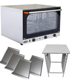 Horno Convector 5 Bandejas Silcook Humidificador Grill Base