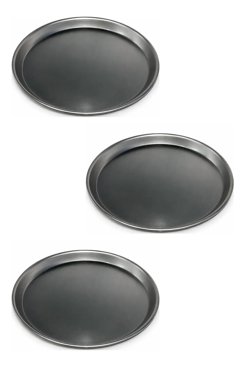 Pack X3 | Pizzeras 36 Cm Chapa Reforzada + Saca Bandeja - Imagen 2