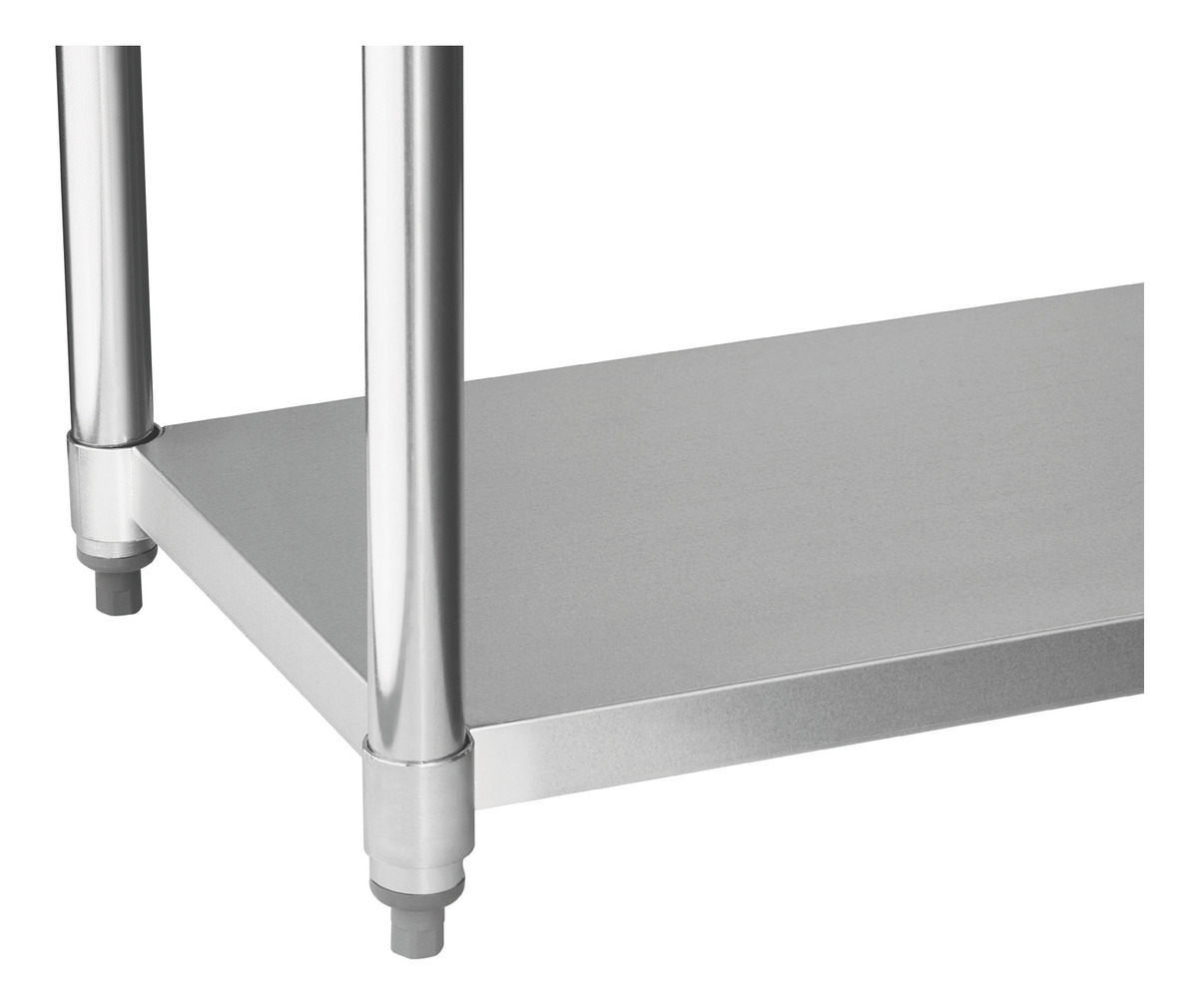 Mesa De Trabajo Mesada Acero Inox 180 Cm Estante Regulable - Imagen 5