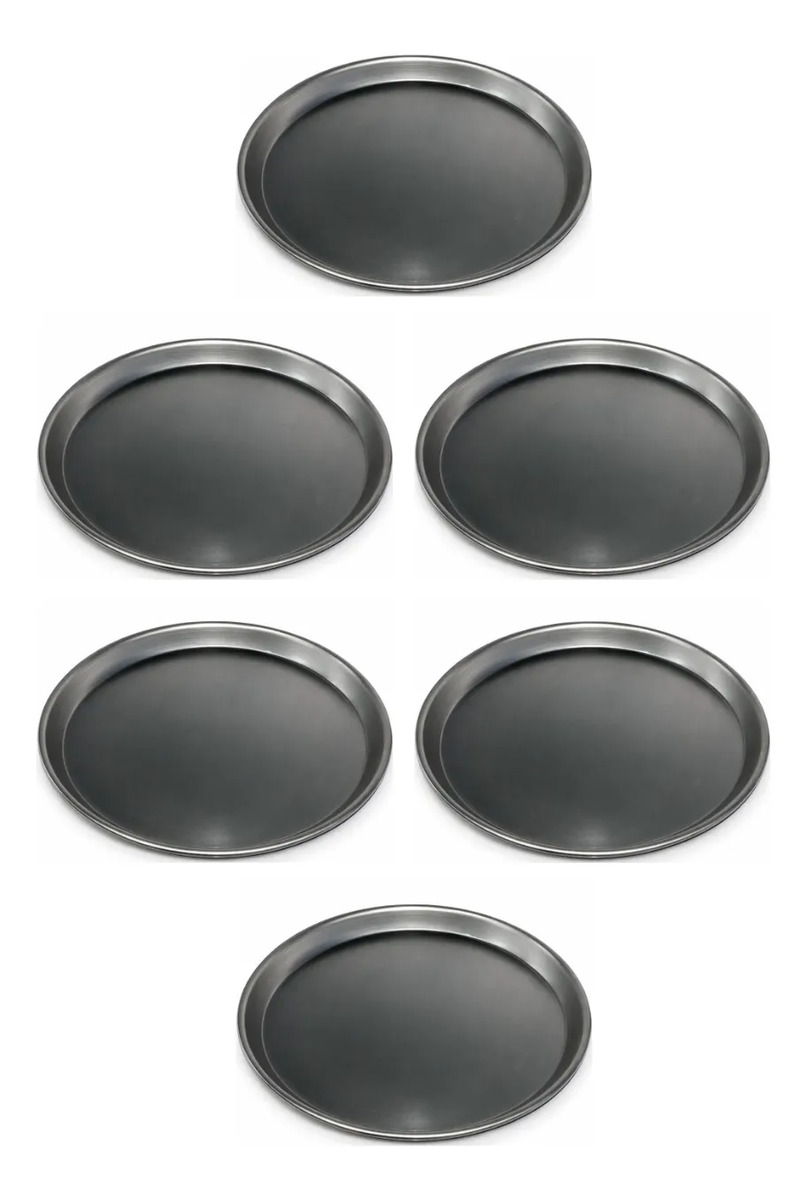 Pack X6 | Pizzeras 36 Cm Chapa Reforzada + Saca Bandeja - Imagen 2