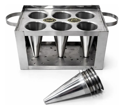 Moldes 6 Conos Para Pizza Pizzera Cucurucho - Imagen 2