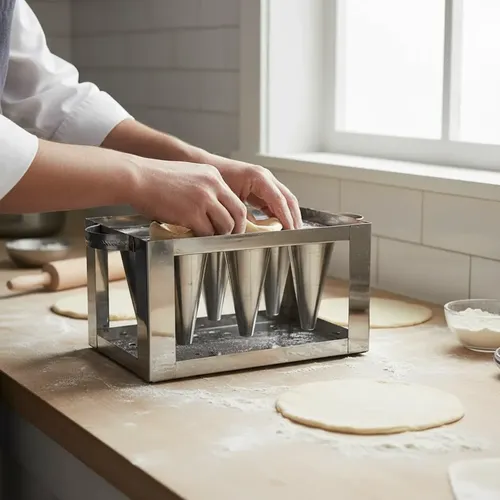 Moldes 6 Conos Para Pizza Pizzera Cucurucho - Imagen 4