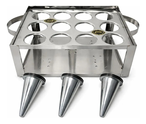 Combo Pizza - Prensa Y Moldes Base Horno 12 Conos Pizza - Imagen 4