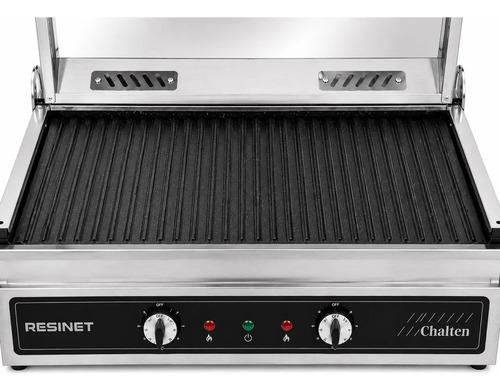 Parrilla Eléctrica Acero Inoxidable Con Funda Pinza Ahumador - Imagen 2